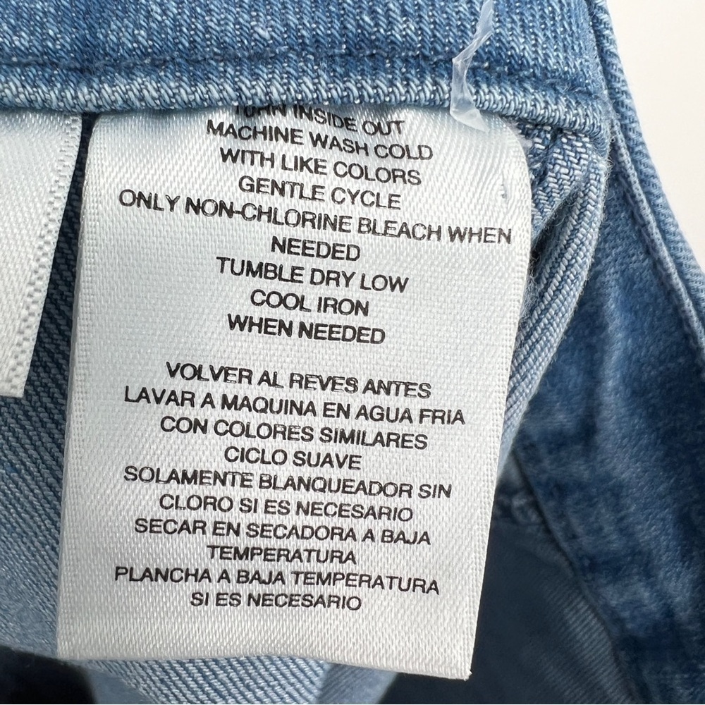 Rachel Rachel Roy Medium Blue Wash Button Placket A-Line Mini Denim Jean Skirt - Picture 5 of 13